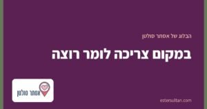 במקום צריכה לומר רוצה